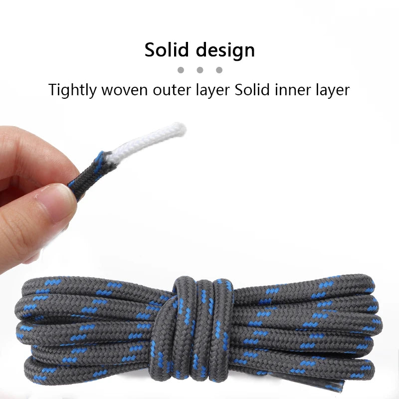 Outdoor Sports Round Shoelaces Durable Polyester Shoe laces Baskets Boots Laces for Shoes 100/120/140/160cm Shoe Accessories