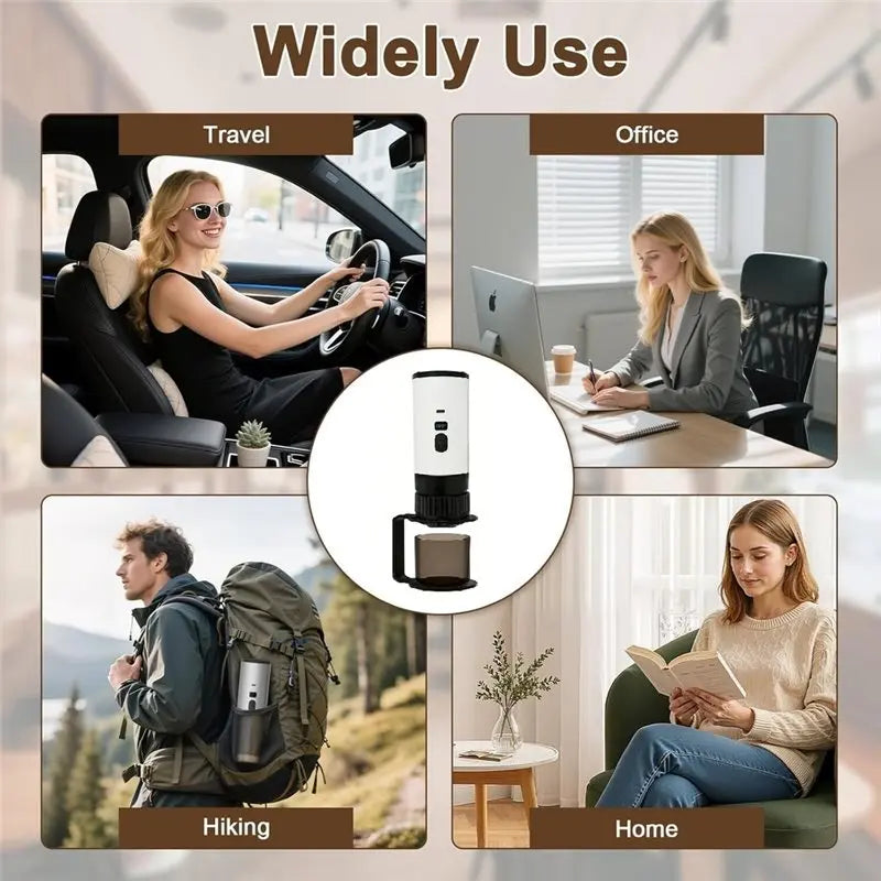 B82B-Vacuum Coffee Maker For Travelling, Wireless Portable Coffee Machine Single Serve 3-In-1 Vacuum Pressure