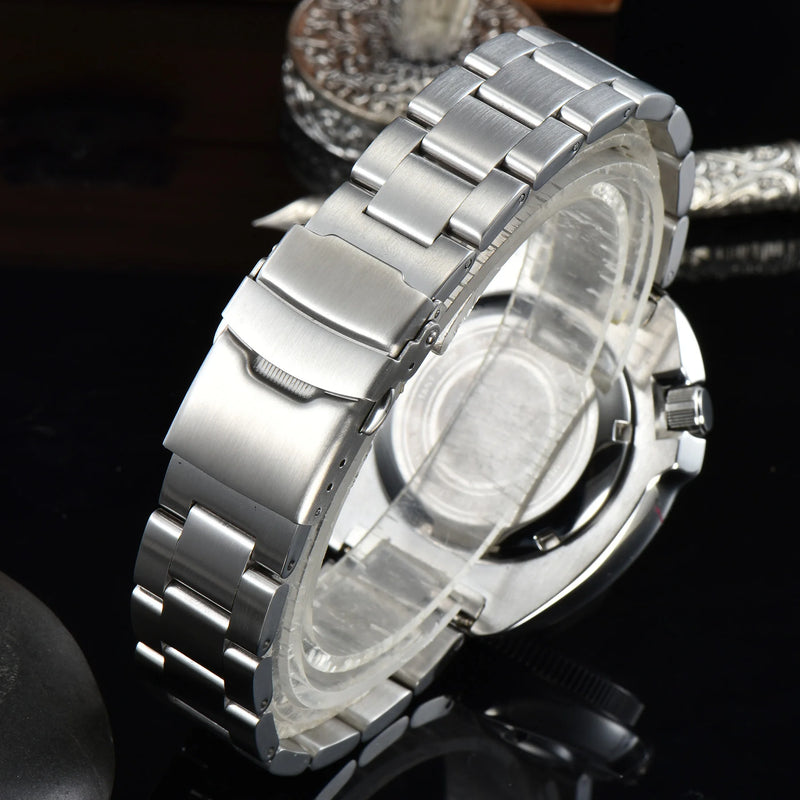 Tandorio 44mm Men's Automatic Mechanical Dive Watch Miyota 8215 PT5000 200M Waterproof Sapphire Glass Date - Visuel 5 | SAMAG