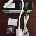 LED Wall lamp 3W Modern Bedroom Bedside Reading Study Book Lamp Black Silver Light Body wall light EU US Plug Cord