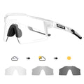 Kapvoe Red Photochromic Cycling Sunglasses for Men Blue | SAMAG