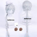 Nikolai Gogol Cosplay Wig New Anime Season 4 Braided Heat Resistant Synthetic Hair Wigs + Wig Cap