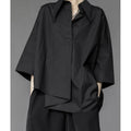 Spring Summer Women's Irregular Asymmetric Loose Button - View 5 | SAMAG