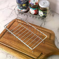 Stainless Steel Wall Storage Rack Waterproof Kitchen Spice Tray Bathroom Organizer Shelf - View 4 | SAMAG