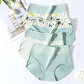 4Pcs Women'S Cotton Panties High Waist Body Shaper Underwear Plus Size M-5XL Sexy Ladies Briefs Breathable Solid Female Lingerie