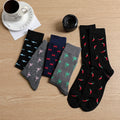 5 Pairs Men's Socks Cotton Business New Fashion Funny | SAMAG