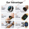 New Smartwatch 1.83'' HD Screen Heart Rate/Sleep Monitor Wireless Bluetooth Call Music Control Smart Watch For Men Women R30Max