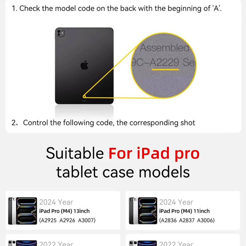 For iPad 10.2 Case 7/8/9th Generation Cover For 9.7 5/6th Air 2 Pro 11 1st/2nd/3rd/4th Air 4/5 10.9 Wake up from sleep funda