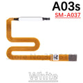 New For Samsung A13 A135 A136 A137 A03s A037 Home Button Fingerprint Sensor Flex With Power Key Button Flex Cable