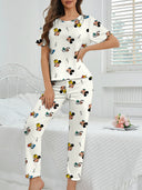 Women's 2-piece Disney Mickey and Friends Cute Cartoon | SAMAG