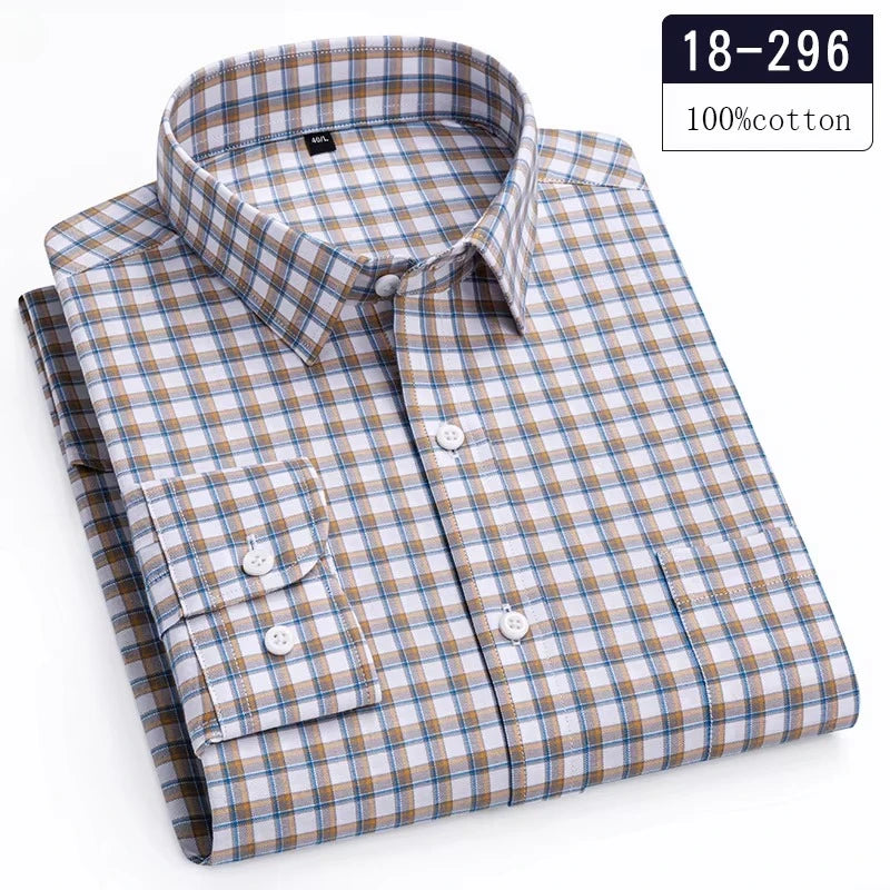 New in Shirt High-Quality 100% Cotton Long-Sleeve for Men | SAMAG