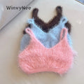 WinvyNee New Spring Women Knit Short Tank Top Solid - View 3 | SAMAG