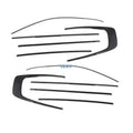 For GWM Great Wall Tank 500 2022 + Car Style Black Window Strip Frame Protector Decoration Accessories Glass Trim Molding Cover