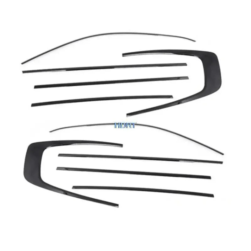 For GWM Great Wall Tank 500 2022 + Car Style Black Window Strip Frame Protector Decoration Accessories Glass Trim Molding Cover