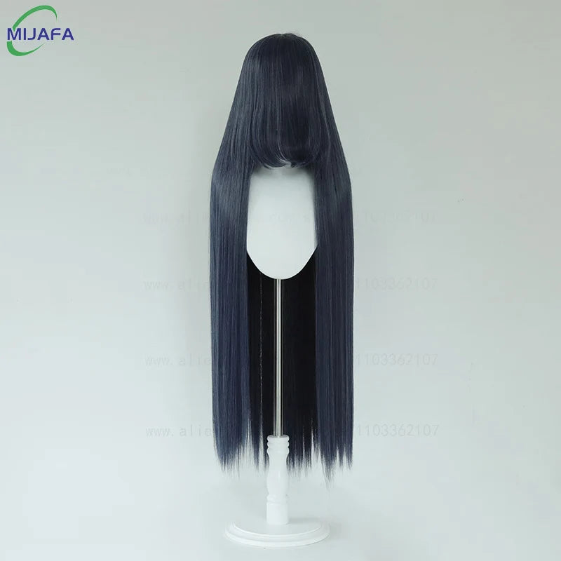 Very High Quality 600g 68 Colors 40 Inch 100cm Long Straight Cosplay Wig With Bangs Heat Resistant Hair Anime Wigs + Wig Cap