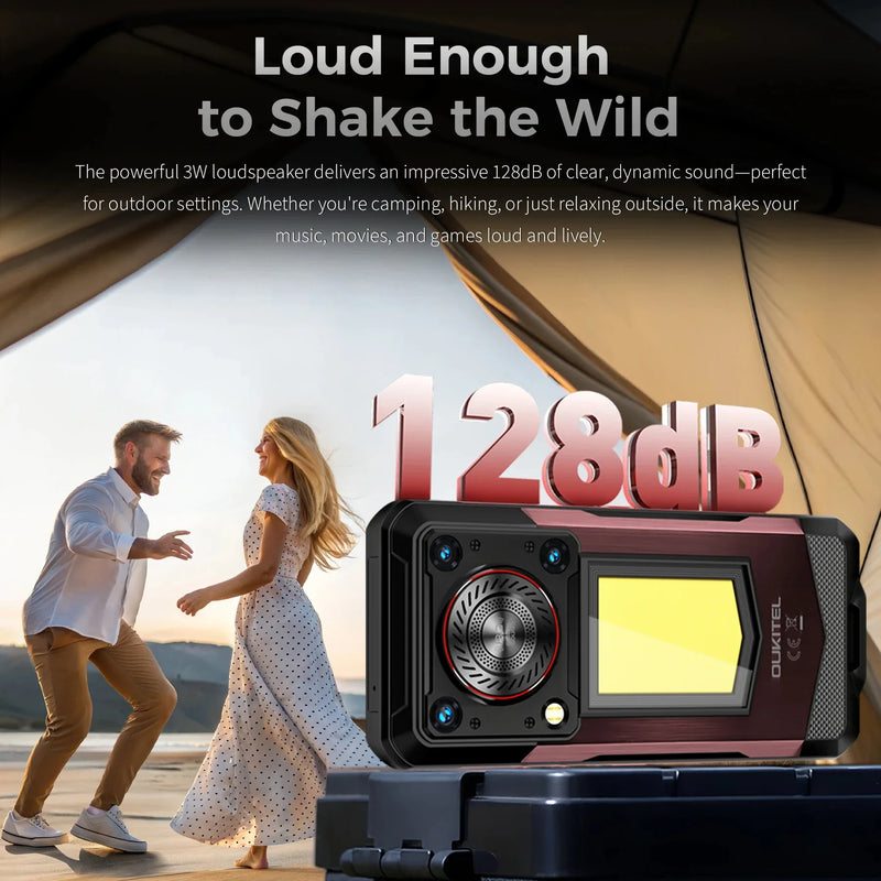 Global version Oukitel WP53 Rugged Phone 6.52" HD Camping Light Smartphone Android 15 24G(8+16)+128GB 11000mAh elephone Portable
