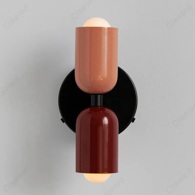 LED Creative Cream Wind Double Headed E27 Hotel Restaurant Wall Light Indoor Home Bedroom Bedlight Living Room Corridor Lighting