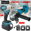 125mm Brushless Electric Angle Grinder Combo Kit Impact Wrench Power Tool For Makita 18V Battery Cordless - View 6 | SAMAG