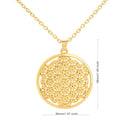 My Shape Flower of Life Mandala Necklace for Women Pendant Sacred Geometry Aesthetic Choker Fashion Jewelry Gifts Link Chain