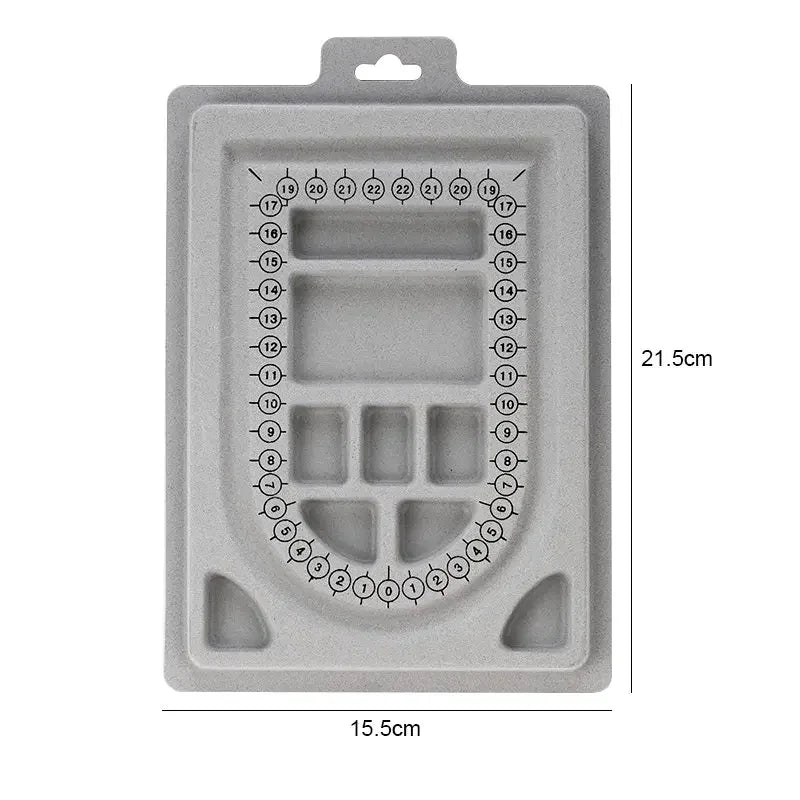 1PCS Flocked Bead Board Bracelet Necklace Beading Accessories Measuring Tools Design Jewelry DIY Craft Tool Jewelry Making