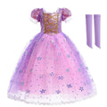 Girls Elsa Anna Dress Children Princess Carnival Dress Kids Jasmine Rapunzel Pageant Flower Disguise Birthday Cosplay Costume