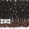 Synthetic Braided Full Lace Wigs with Baby Hair 12inch Curly Twist Box Braided Wigs for Woman Glueless Braided Wigs on Sale