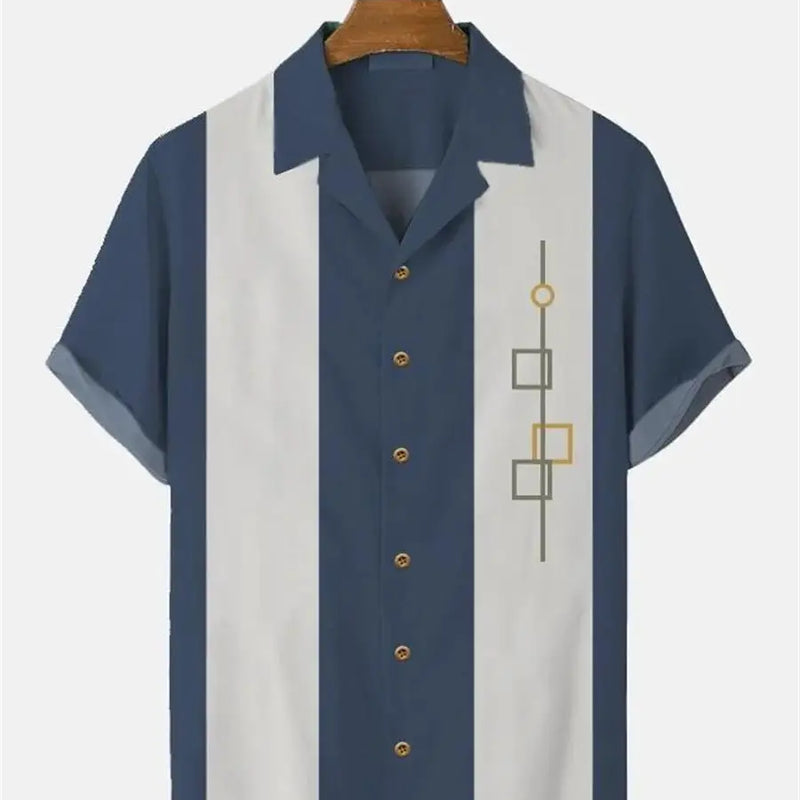 Stripes Simple Casual Dress Shirts European Size Men's | SAMAG