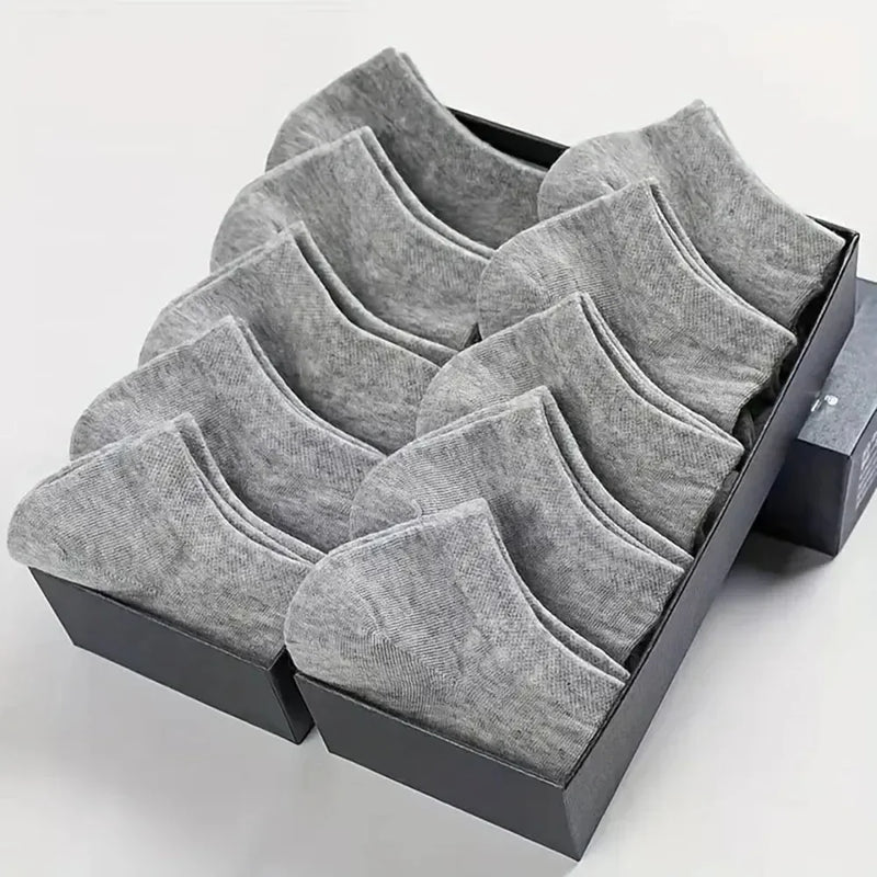 5/10/40Pairs Summer Solid Low Cut Ankle Socks Men Women Sports Socks Odor Proof Sweat Absorbing Sock Male lady Hosiery