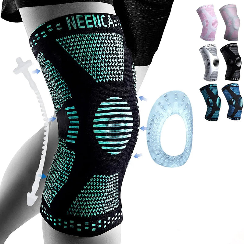 NEENCA Copper Knee Brace Knee Support with Patella Gel Pad &Side Stabilizers for Knee Pain Sport Arthritis ACL Joint Pain Relief