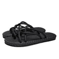 All Match EVA Outer Wear Shoes Personality Soft Braided Rope Flats Slippers Beachwear Anti Slip Home Slides Sandals Beach
