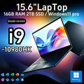 15.6 Inch Ultra Thin Laptop Intel Core I9-10980HK 16GB RAM 1TB/2TB SSD Fingerprint Unlock Windows 11 Gaming Business Notebook