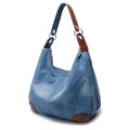 Denim Women Shoulder Bag Large Capacity Female Hobos Handbag Design Casual Big Totes Blue Ladies Hand Bags Canvas Crossbody Bags