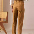 Men's Linen Blend Dress Pants Business Casual Trousers - View 4 | SAMAG