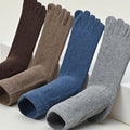 5 Pairs Winter Wool Toe Short Socks Man Solid Soft Elastic Endurable Sweat-Absorbing Thick Thermal Keep Warm 5 Finger Socks