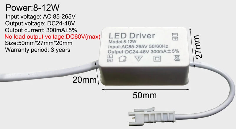 LED Driver 300mA 1W 3W 5W 7W 12W 18W 20W 25W 36W For LEDs Power Supply Unit AC85-265V Lighting Transformers For LED Power Lights