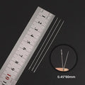 30pcs Metal Beading Needles For Beads Necklace Bracelet Tools Stainless Steel Self Threading Needle Pins For Jewelry Supplies