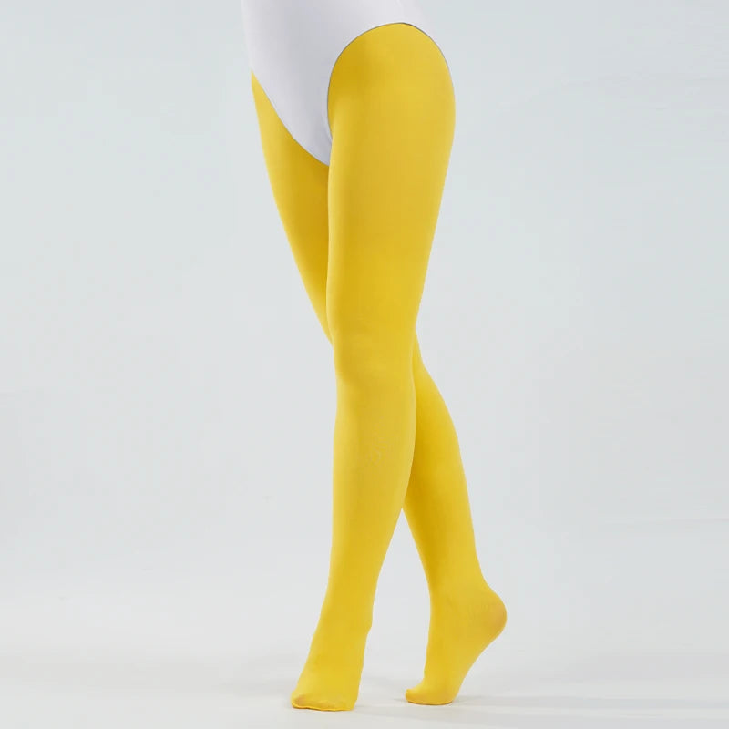 Girls High Waist 90D Soft Ballet Leggings Adult Solid Color Stockings 10 Colors Toddler Kids Dance Students School Footed Tights