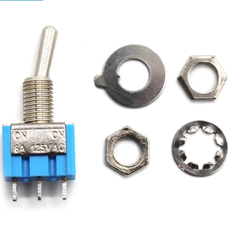 10pcs ON-OFF-ON / ON-ON Miniature Toggle Switches Mini MTS-102 103 202 203 Power Button Switch Car