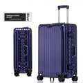 KLQDZMS German All Aluminum Magnesium Alloy Luggage 20 Inch Boarding Suitcase 28 Large Capacity Travel Business Leather Suitcase
