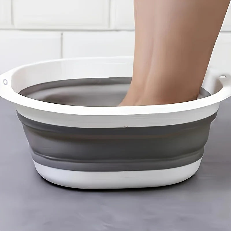 Folding Bowl Foot Bath Portable Wash Basin for Travel Silicone Folding Bowl Pedicure Tubs Foldable Basin Portable Foot Bath