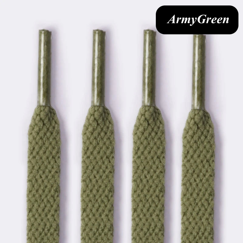 Classic Casual Thicken Shoelaces Athletic String 8MM Flat Shoe Laces Sport Leisure Women Sneaker Shoelaces AJ/AF1 Accessories