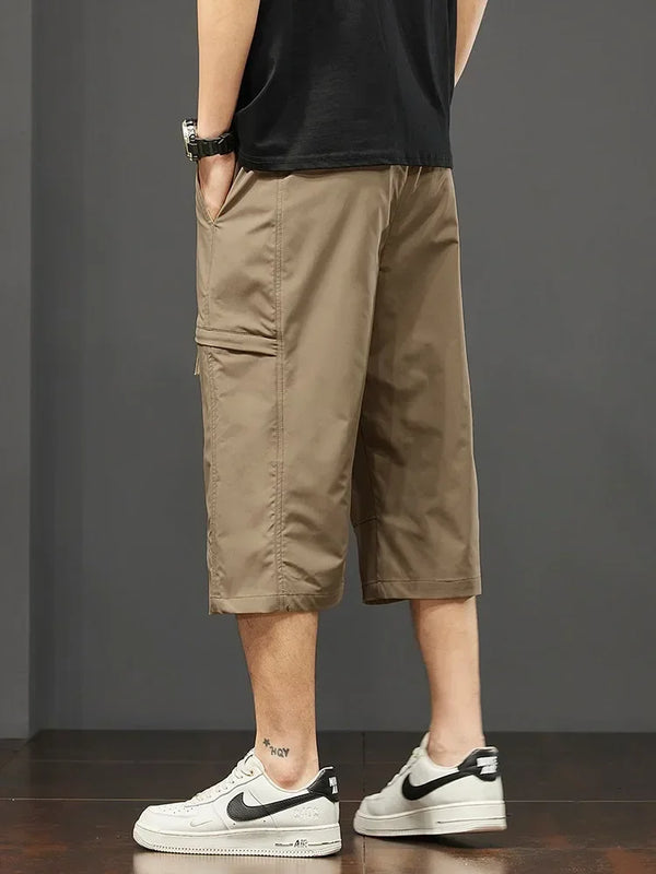 Cargo Shorts Men Working Cropped Pants Summer New Thin Casual Loose Sports Shorts Bermudas Fashion Casual Man Shorts