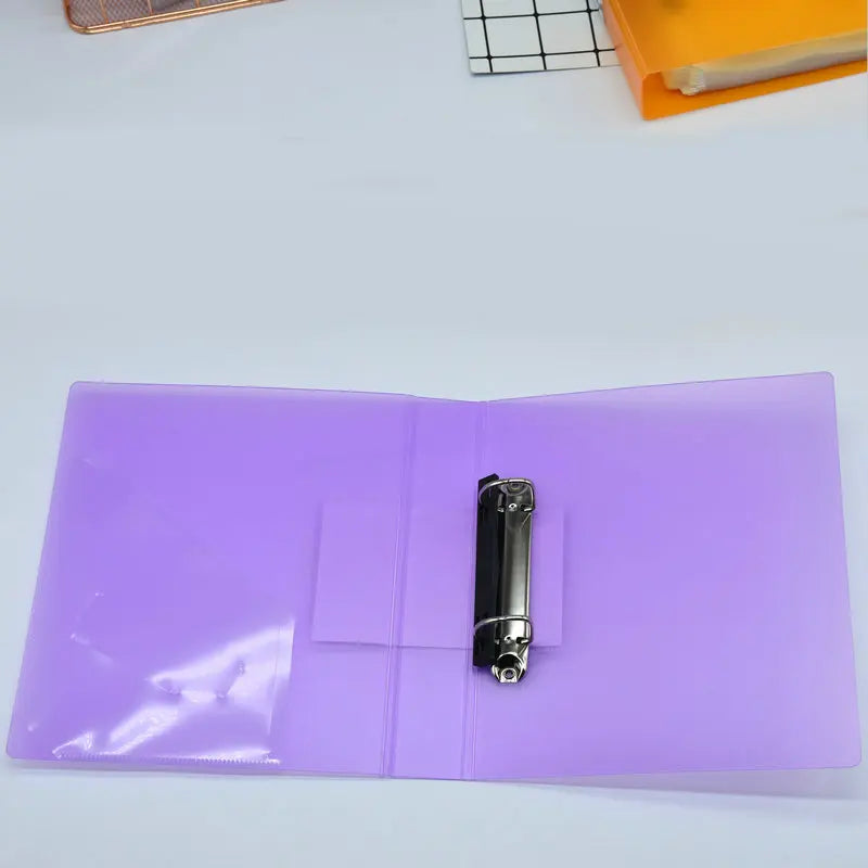 Colorful A5 Binder 2-Hole Punched Paper File Cover Document Organizer A5 Folder For Documents