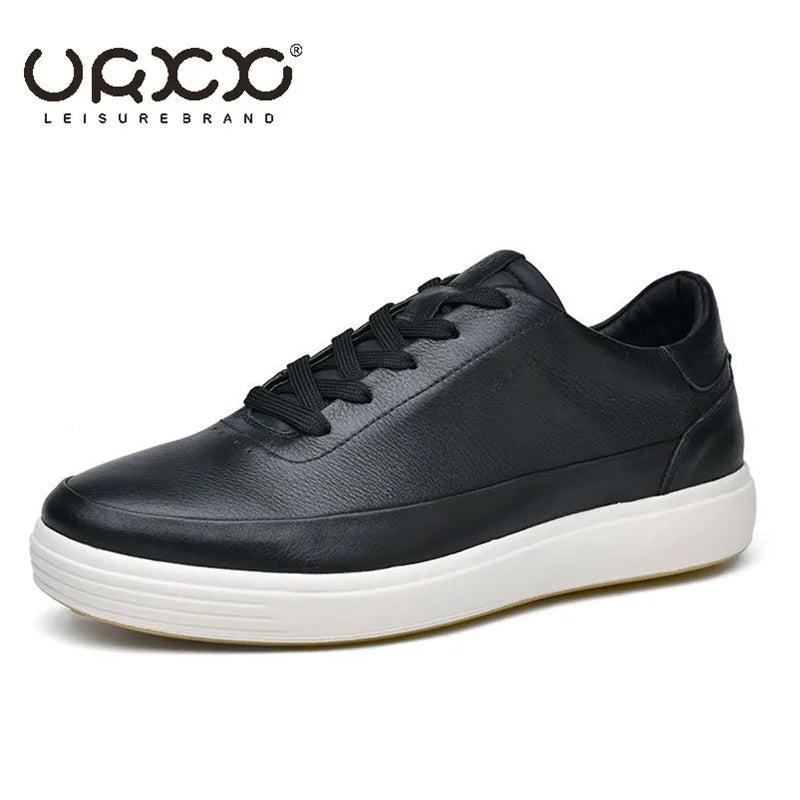High Quality Men's Genuine Leather Shoes Summer Comfortable Sneakers Fashion Men Shoes Soft Leather Versatile Skateboard Shoes
