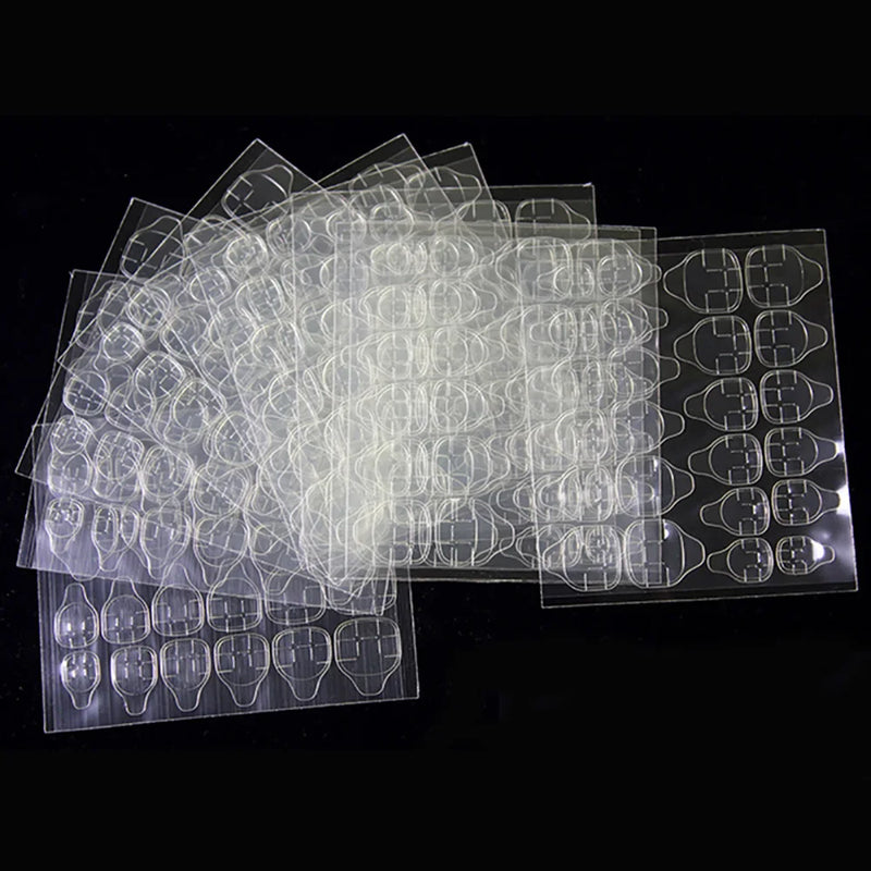 Double Side Nail Glue Sticker Adhesive Tabs for Fake Nails Supre Sticky Waterproof Breathable Nail Jelly Glue