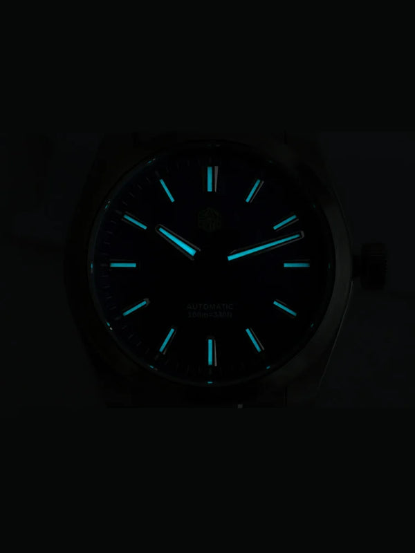 San Martin 39mm MOP Dial Sport Gada Watch Luxury Dress Men Miyota 90S5 Automatic Mechanical Wristwatch Waterproof 100m SN0144