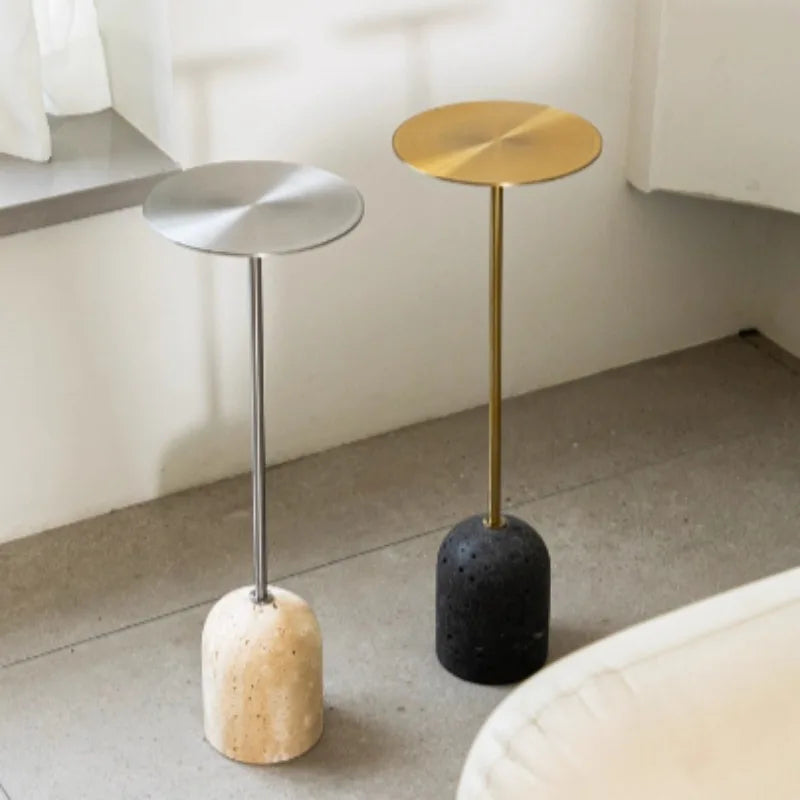 Modern Stainless Steel Art Sofa Tables Simple Multifunctional Bedroom Side Table Creative Luxury Relaxing Living Room Furniture