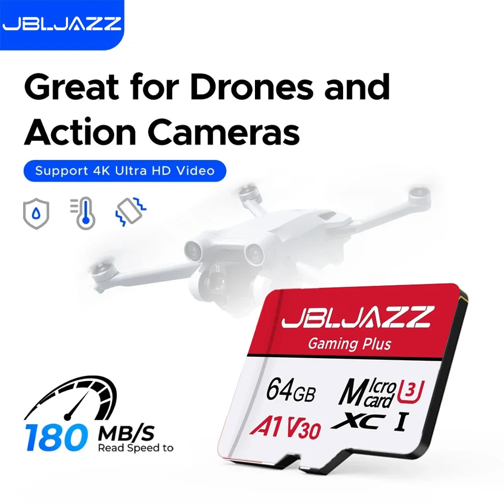 128GB Micro TF SD Card 64GB-512GB UHS-I U3 V30 High Speed Memory Card for Switch Smartphone Tablet Sports Camera with Adapter