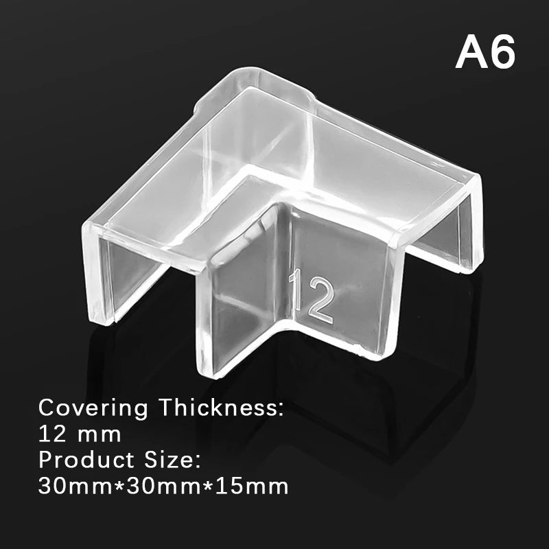 4X Silicone Transparent Anti-collision Fish Tank Corner Protector Adhesive Free Protective Cover Aquarium Accessories