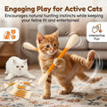 Cotton Swabs Cat Toys with Catnip Kitten Chew Sticks for Indoor Boredom Durable Dental Teething Ropes cat Lover Gift Accessories